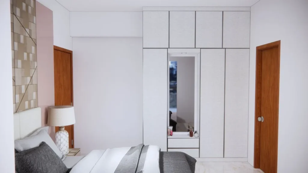 Bedroom Interior Design with cabinet