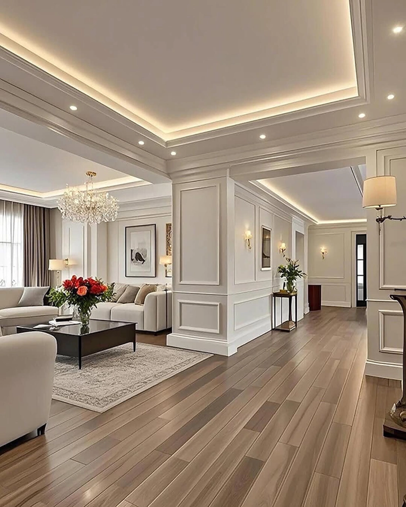 white background Dining room interior design 