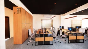 modern office desk interior design