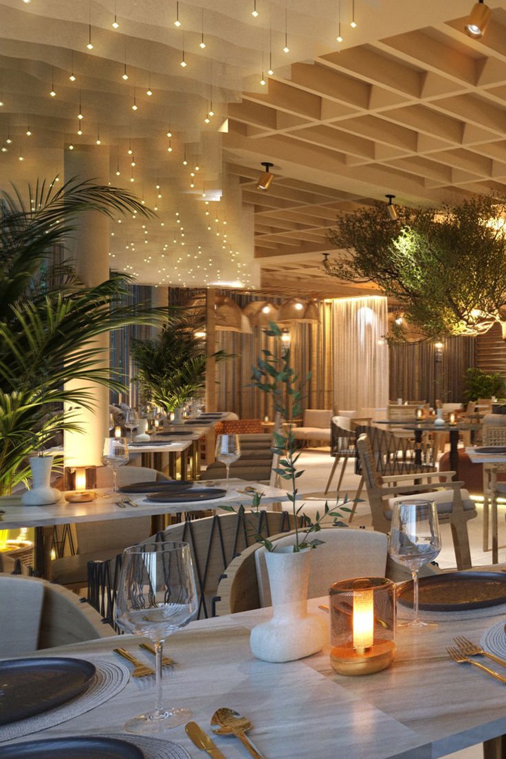 A beautiful bar lounge and restaurant space…