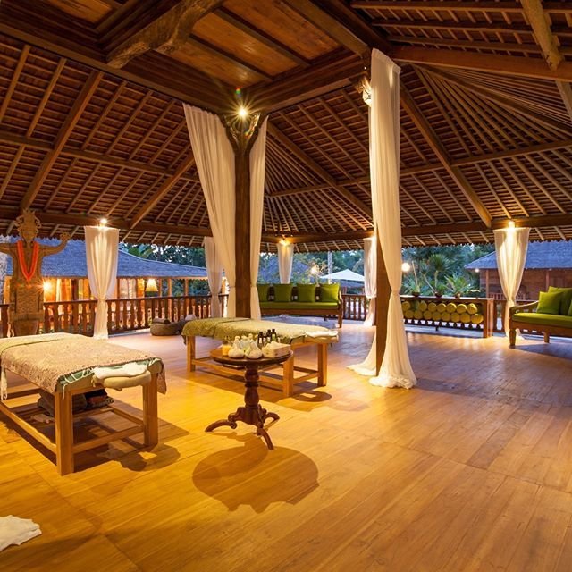 Spa area in a luxury villa nearby Ubud Bali🙏…