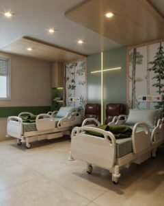 Transformar um ambiente hospitalar em um espaco…