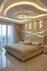 5a945ee92521806fb99edf589bff43f8 White Interior Design and golden light bedroom