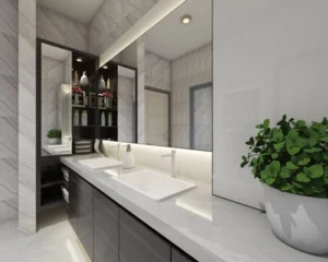 basin mirror interior design
