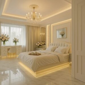 main White Simple bedroom Interior design