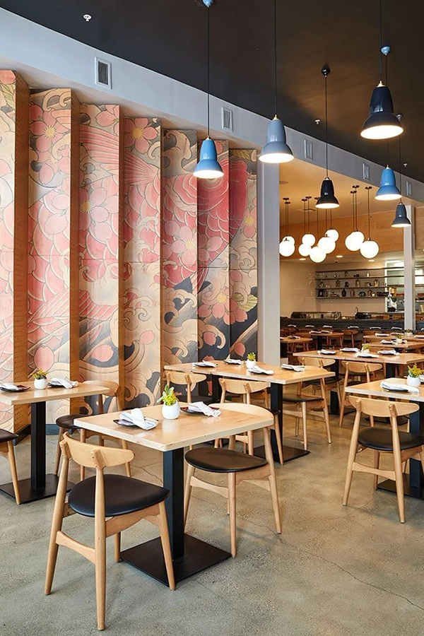 pink restaurant interior design ideas