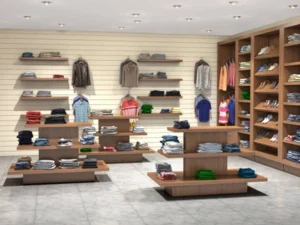 Shop celling and wall design