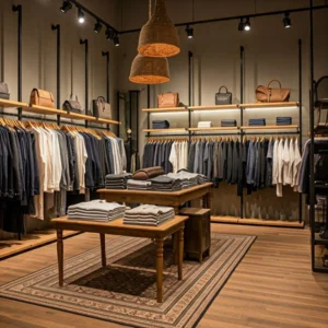 simple clothing shop interior design