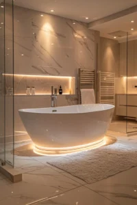 stylish shower room bathtub
