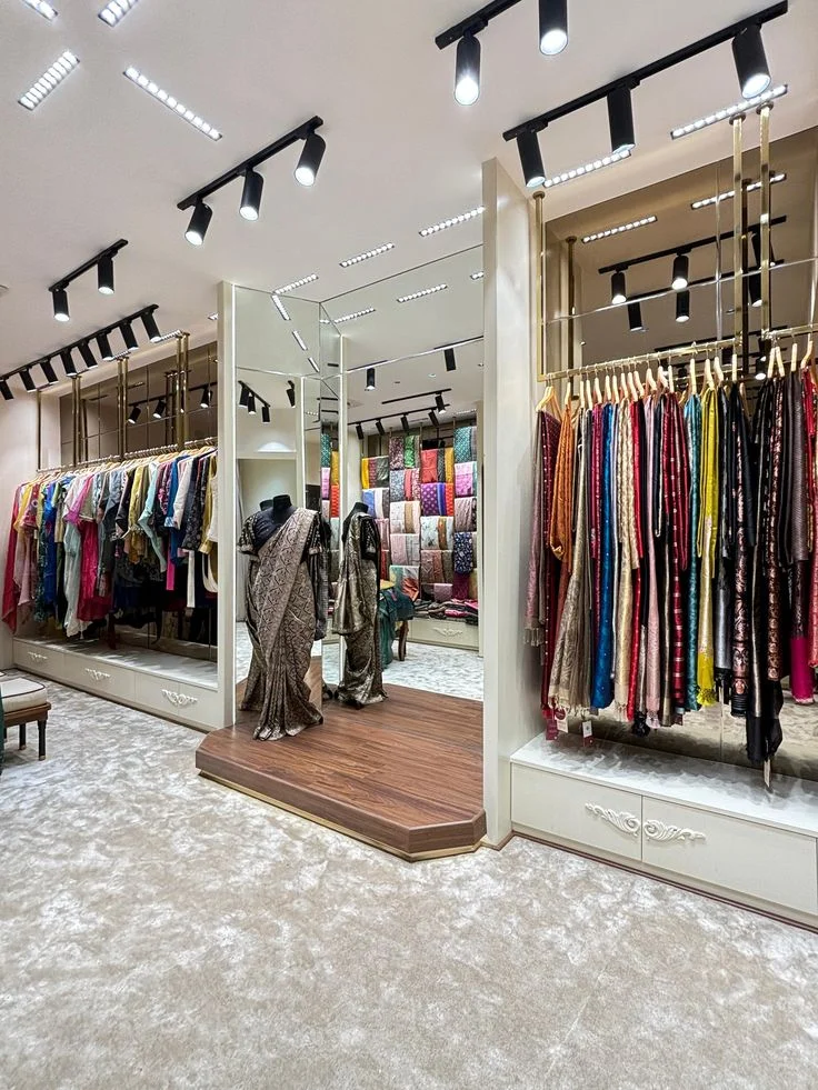 Nestled in the historic heart of Raigarh Resham… sharee shop interior design