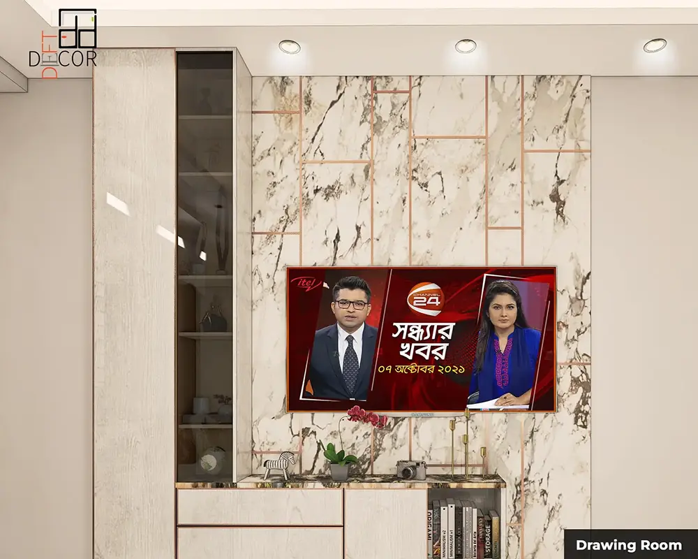 modern tv panel in drawing room modern tv panel in drawing room