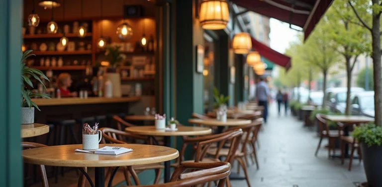 open coffee shop interior design