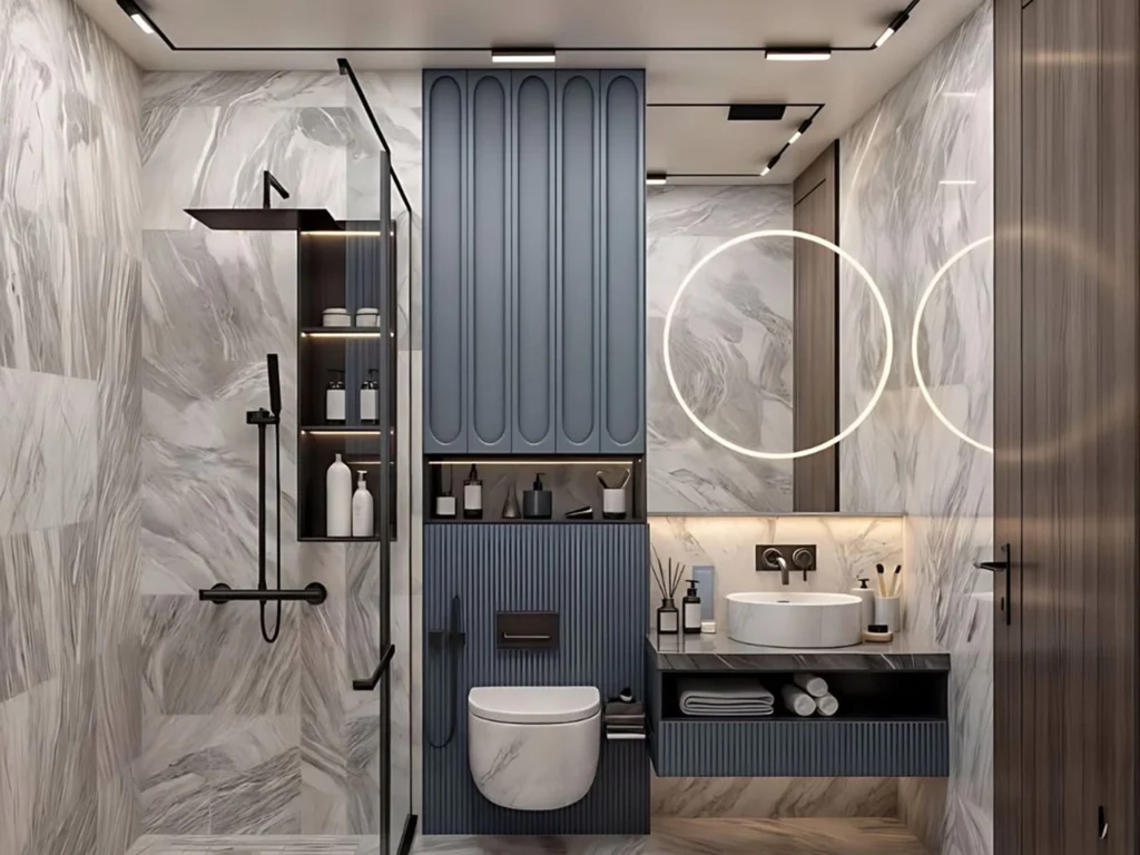 stylish toilet interior design