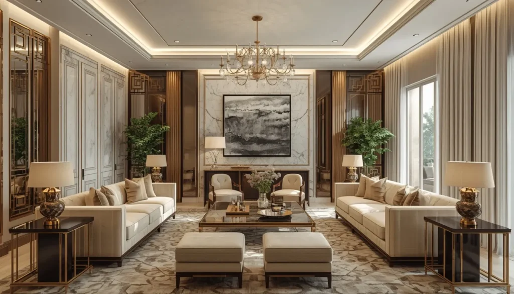 lucid origin Create an ultra realistic luxury drawing room for a premium residential home in 0