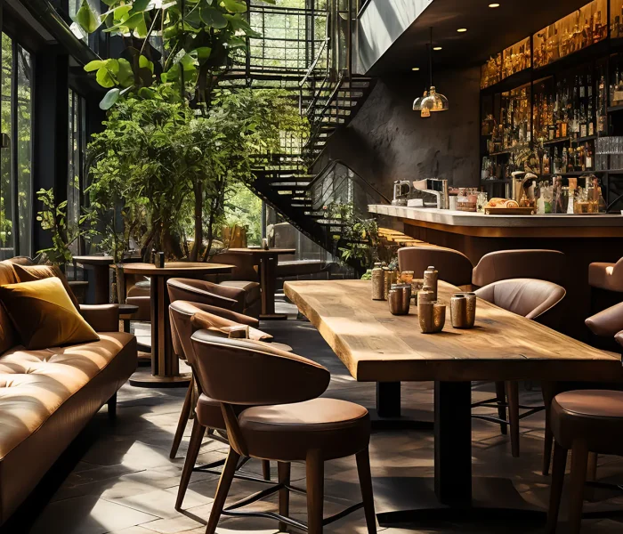 natural greener restaurant interior design