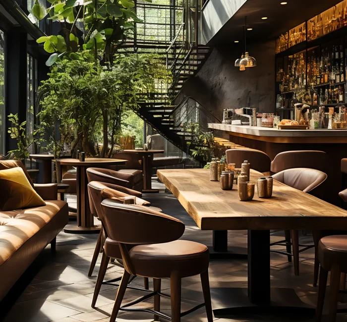 natural greener restaurant interior design